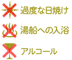 施術後のご注意点とアフターケア